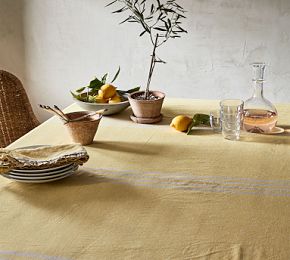 Yellow Ruffle Tablecloth