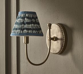 Shoreside 1-Light Wall Sconce, Green Lamp retailer Shade