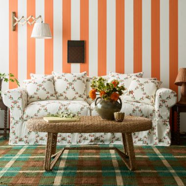 Floral &amp; Stripes Living Room