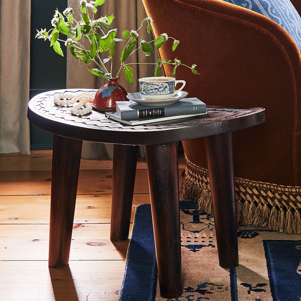 Carved Wooden Stool