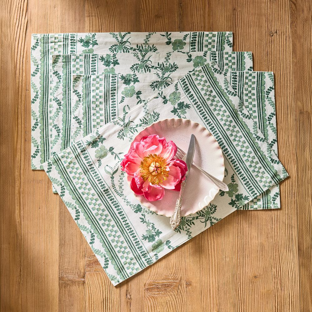 Checkered Floral Placemats