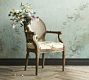 Carved Cane Distressed Chair