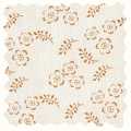 Brown Faded French Floral
