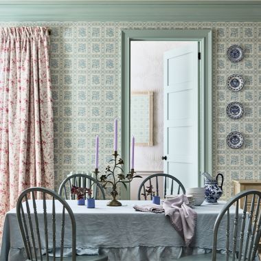 Pattern Drenched Dining Room