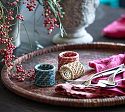 Colorful Woven Napkin Rings, Set of 4, Natural