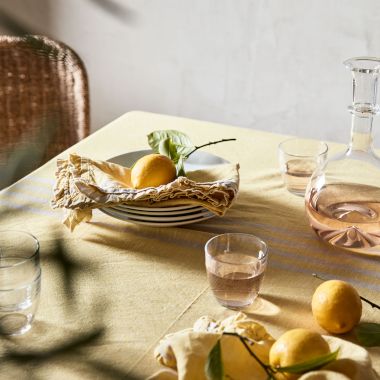 Yellow Ruffle Table