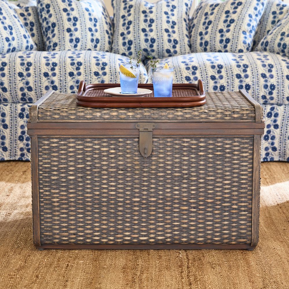 Brooks Woven Rattan Trunk