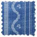 Blue Floral Scallop