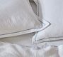 Recycled Cotton Contrast Stitch Shams