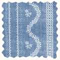 Scallop Floral Indigo