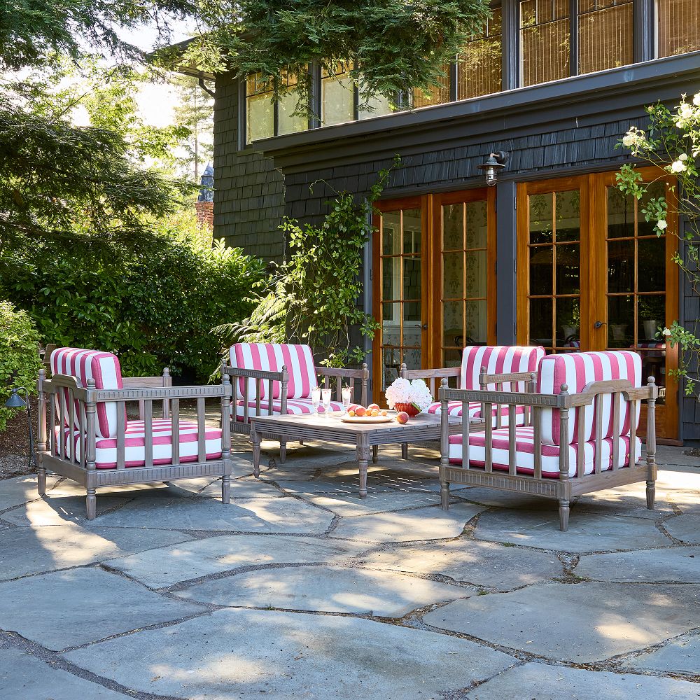 Livia Carved Outdoor Club Chair