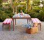 Livia Carved Outdoor Dining Bench