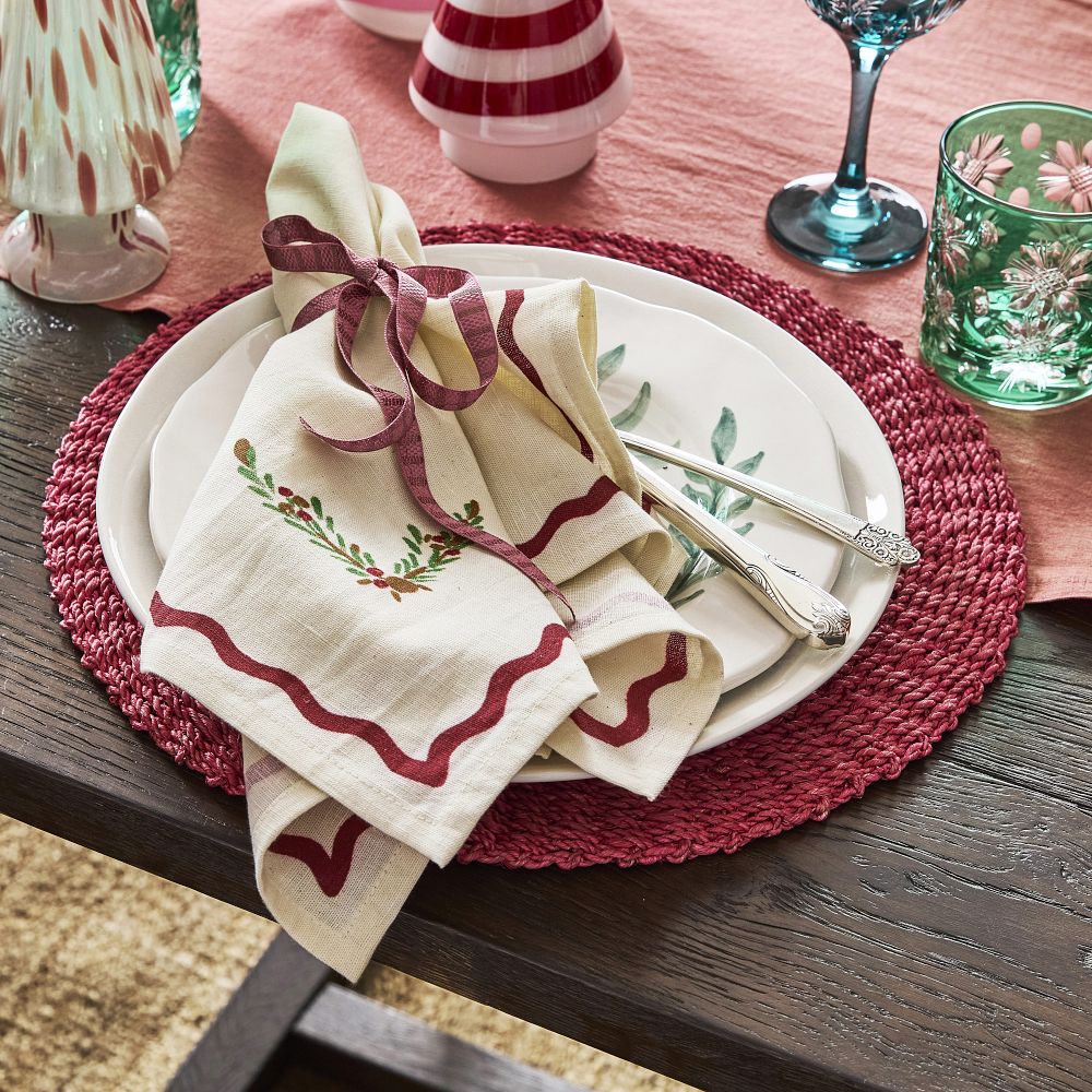 Mistletoe Napkins, Set of 4