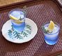Colored Recycled Fluted Drinking Glasses, Set of 4