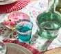 Colored Recycled Fluted Drinking Glasses, Set of 4