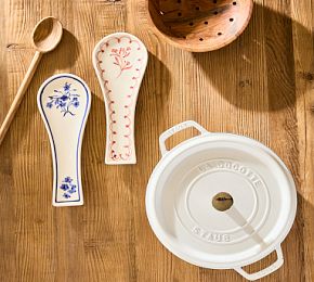 Hand-Painted Spoon Rest (Blue)