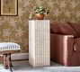 Lila Rattan Pedestal
