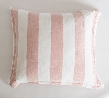 Reversible Cotton Stripe Euro Sham