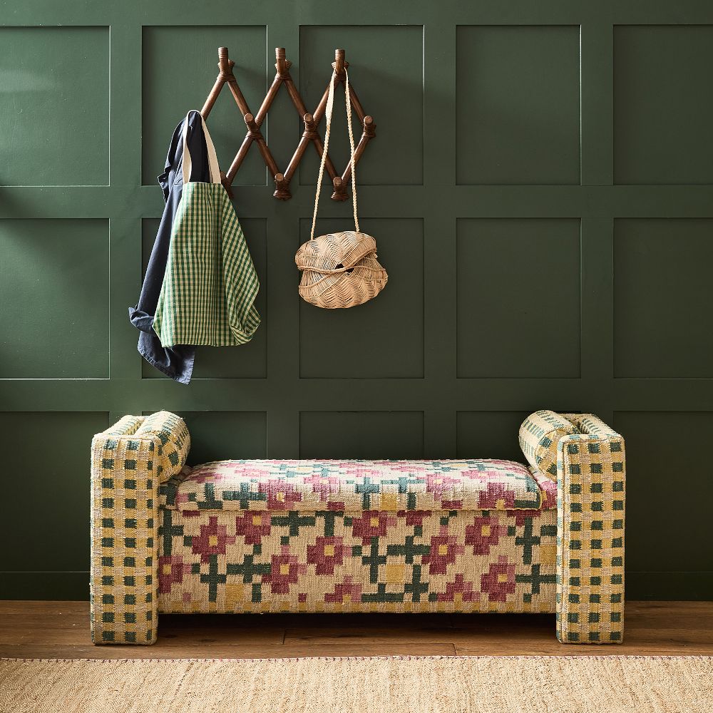 Lexington Floral Storage Bench