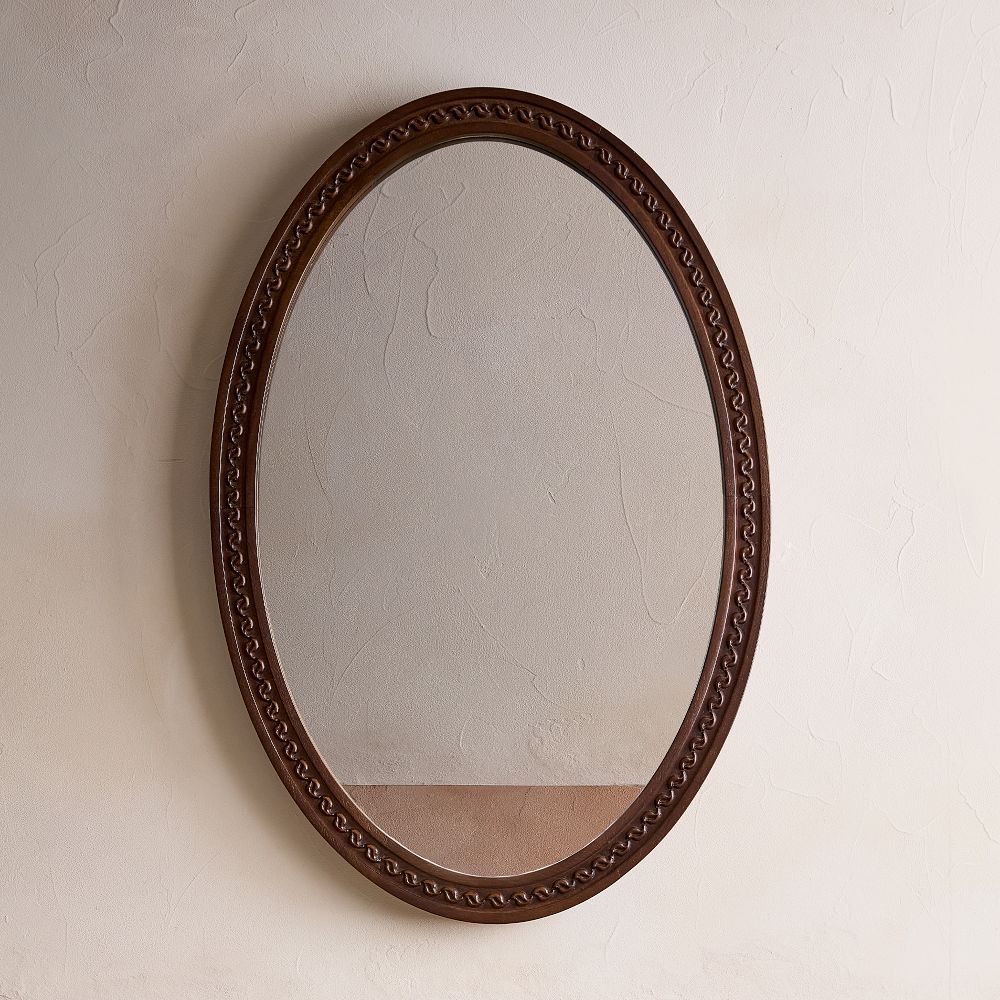 Verbena Oval Mirror