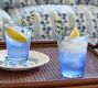 Colored Recycled Fluted Drinking Glasses, Set of 4