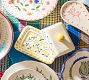Hand-Painted Floral Ceramic Dinnerware Butter Dish
