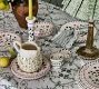 Hand-Painted Floral Ceramic Napkin Rings, Set of 4