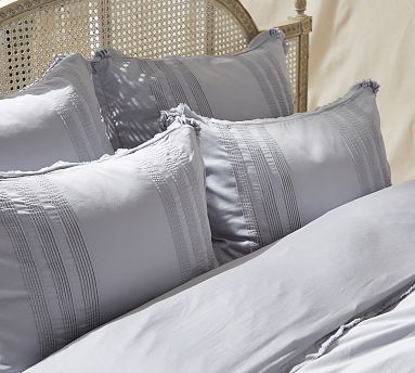 Tencel Pinktuck Sham, Set of 2