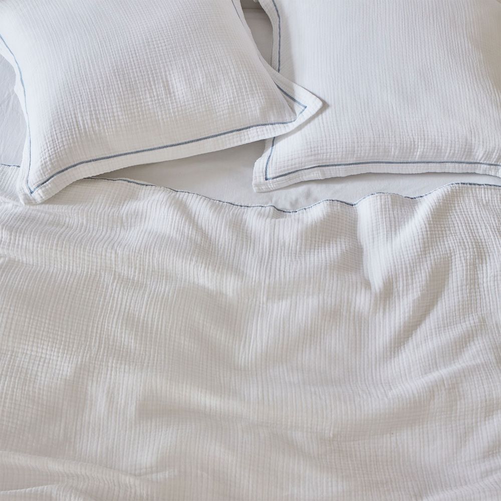 Recycled Cotton Contrast Stitch Duvet