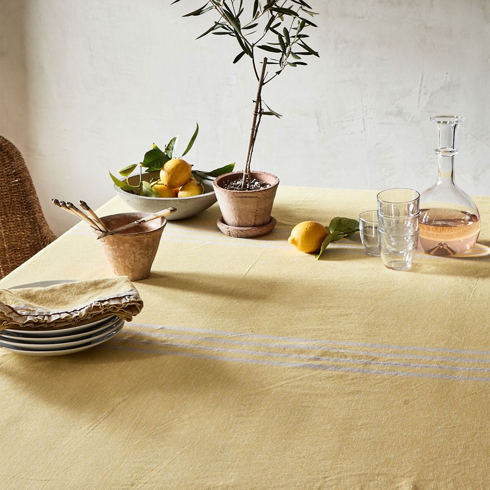 Yellow Ruffle Tablecloth