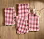 Naomi Gingham Scallop Napkins, Set of 4