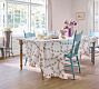Lattice Floral Ruffle Tablecloth