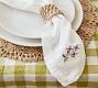 Embroidered Floral Motif Napkins, Set of 4