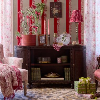 Red Merry Living Room