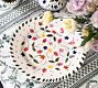 Hand-Painted Floral Ceramic Dinner Plates, Set of 4