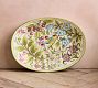 Hand-Painted Botanical Ceramic Platter