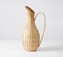 Woven Rattan Decor Pitcher