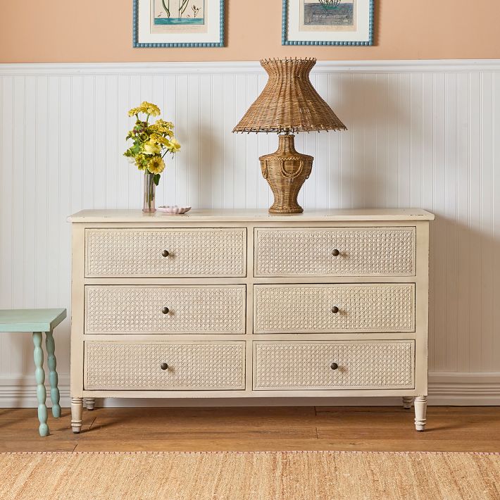 Verbena Cane Wide Dresser