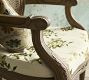 Carved Cane Distressed Chair