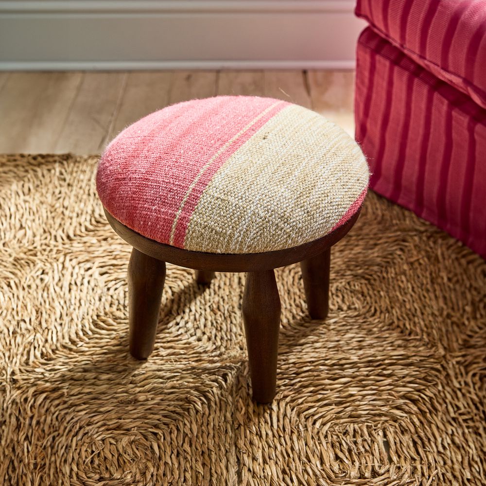 Emsley Flatweave Kilim Foot Stool