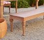 Livia Carved Outdoor Dining Bench