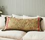 Lucie Jacquard Fringe Lumbar Pillow Cover