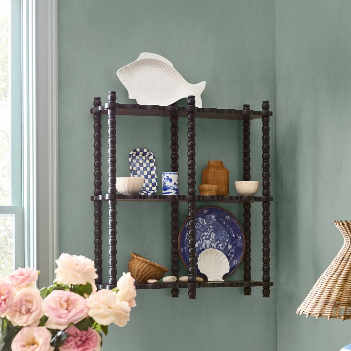 Norah Spindle Wall Shelf | Greenrow