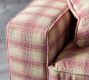 Hadley Upholstered Pink Plaid Sofa