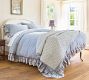 Lillian Velvet Ruffle Duvet Cover and Shams