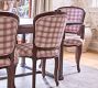 Verbena Pink Plaid Upholstered Dining Chair