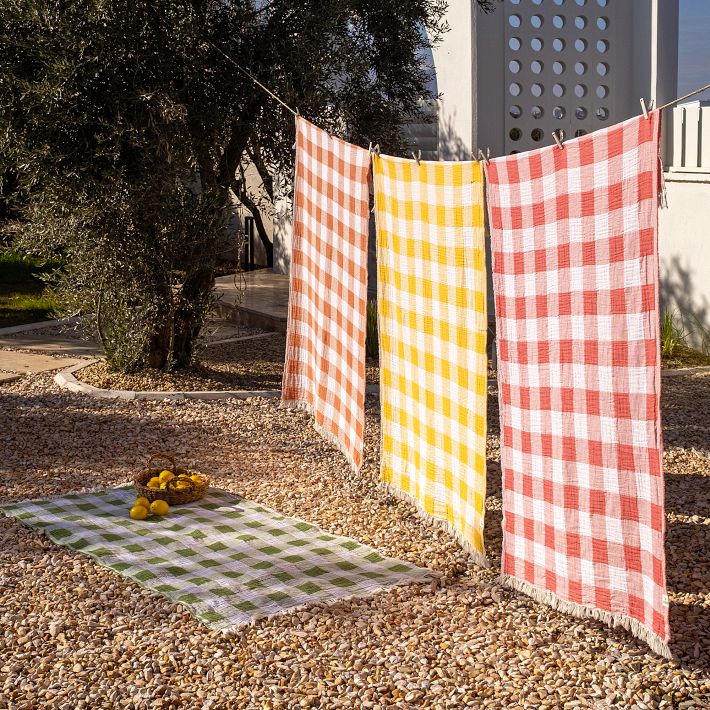 Plaid Light-Weight Turkish Towel
