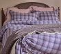 Ruby Plaid Cotton Linen Duvet Cover and Shams