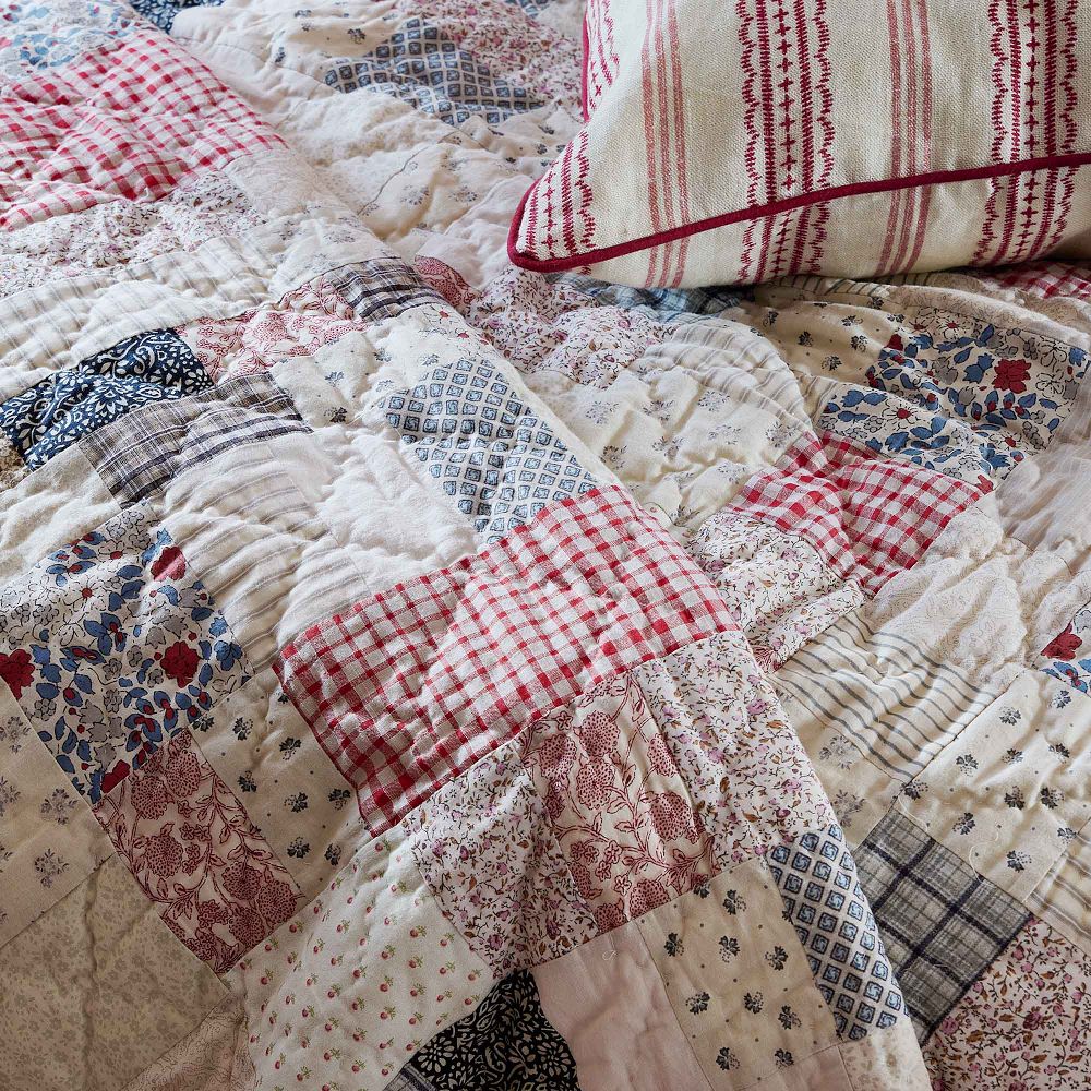 Patchwork Navi Betty Remnant Patchwork Quilt | Greenrow
