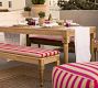 Livia Carved Outdoor Dining Bench